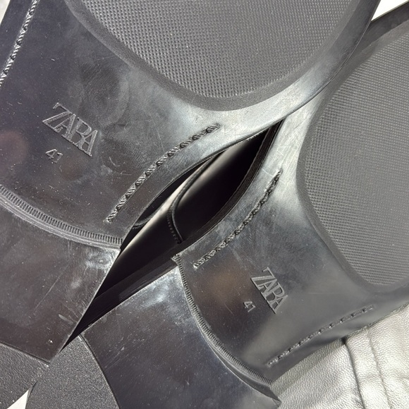 (P5) NWT Zara Black Men's Oxfords, Size 41/8 USA - Picture 9 of 13